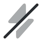 Flash Slash SVG Icon